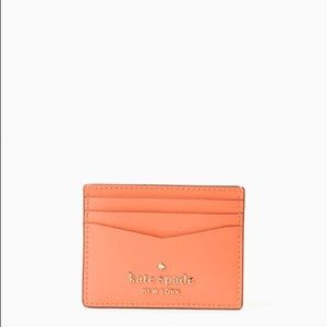 Kate Spade staci small slim card holder in melon ball